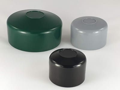 40 Stuks Ronde Paaldoppen Groen - Duurzame Kunststof Dop voor Hekpalen 38mm