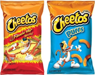 Cheetos Mixpak Chips Flamin Hot en Cheese Puffs (255Gr+226Gr)