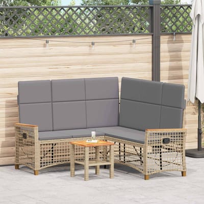 vidaXL - Tuin - verstelbare - bank - set - 5-Aantal - zitplaatsen
