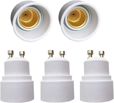 5-delige E14 Lampvoet Adapter voor GU10 LED Lampen - Geschikt voor Diverse Verlichtingstoepassingen