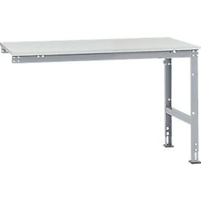Manuflex aanbouwtafel UNIVERSAL Standaard, tafelblad kunststof, 1500 x 1000, aluminium zilver