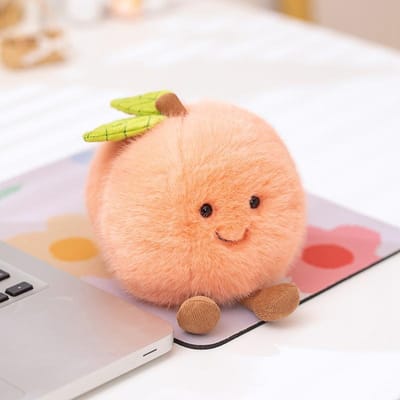 Schattig Brits Grappig Tomaat Pluche Speelgoed Perzik Pop Tomaat Pop Slapen met Kussen Meisjescadeau 12cm