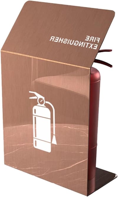 Brandblusserkast - Veiligheidskast - Brandveiligheid Vergroten - Roestvrij Staal - 70 cm Hoog - Zilver