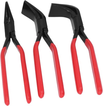 Metalen Buigtangen Set - Plaatwerk Gereedschap - Metaal Vormgeven - 3 Kaakstijlen - 40 Mm Kaakbreedte - Metaal