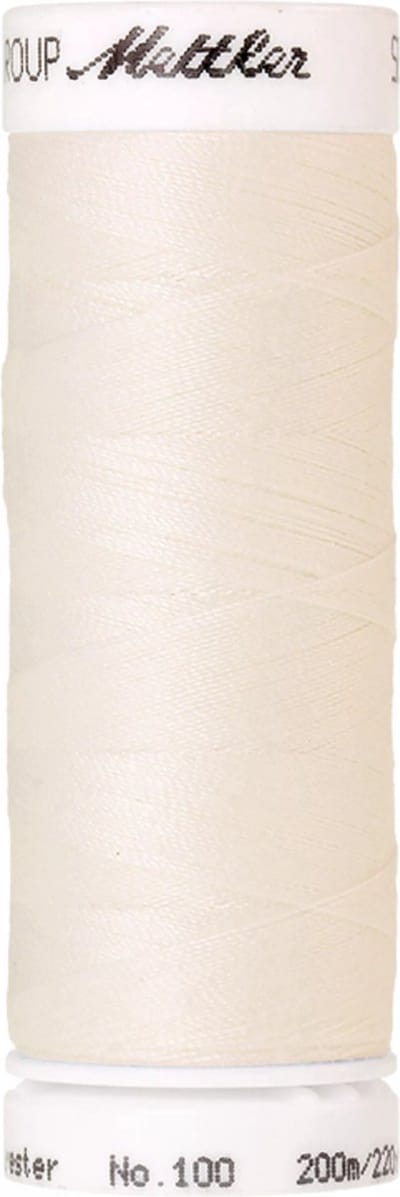 Amann Mettler Seralon Naaigaren – Eggshell (1000) – 200 m – No. 100 – 100% Polyester – Per Stuk
