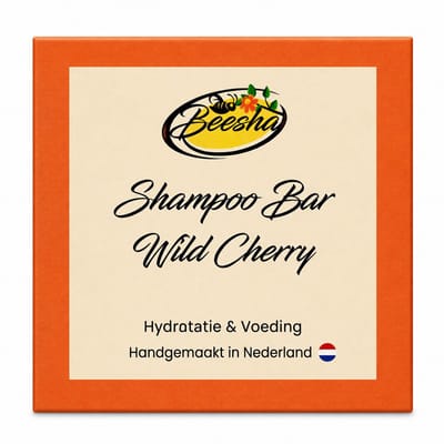 Beesha - Shampoo Bar Wild Cherry - Vegan - Sulfaatvrij - Parabeenvrij - CG Proof