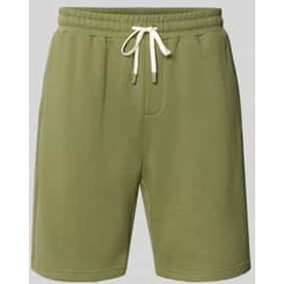 Korte broek met labelbadge en elastische band