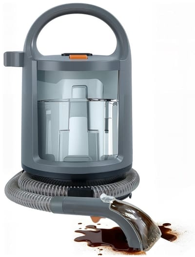 Tapijtbankreiniger - Meubelreiniger - Vlekken Verwijderen - 3-in-1 Reiniging - 1.6L Tank - Grijs