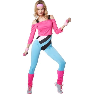 dressforfun - Aerobicster S - verkleedkleding kostuum halloween verkleden feestkleding carnavalskleding carnaval feestkledij partykleding - 302748