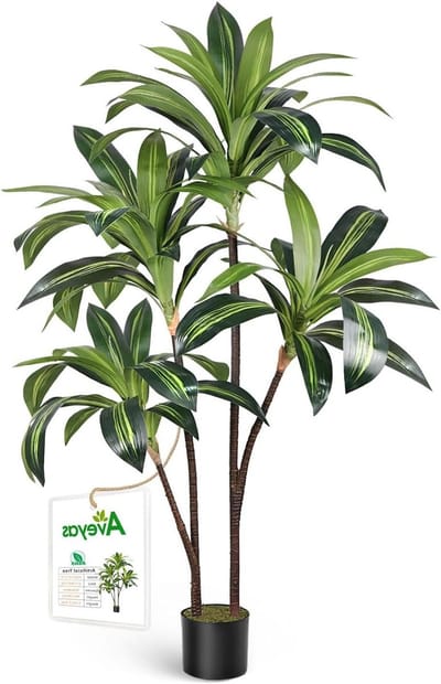 Kunstplant Dracaena - Nep Plant - Binnen Decoratie - Realistisch Ontwerp - 120 cm Hoog - Groen