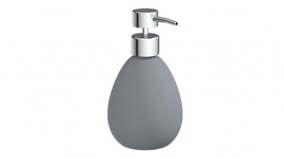 EISL Zeepdispenser Keramiek Mat Lichtgrijs 160 mm–Navulbare Zeeppomp voor Badkamer, Toilet en Keuken