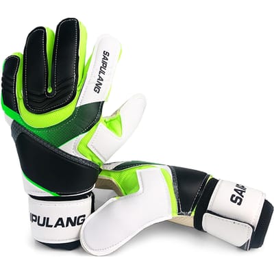 Voetbal Keeper Handschoenen voor Kinderen en Volwassenen Voetbal Keeper Keeper Handschoenen Maat 7/8/9 19-20CM groen