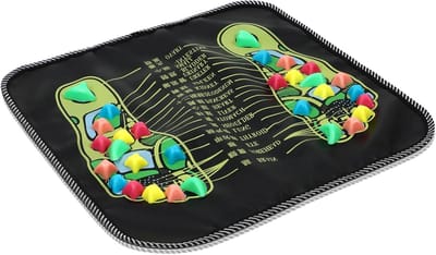Voetmassage Mat - Reflexologie Pad - Ontspanning Bevorderen - Steen Effect - 35 x 35 cm - Assorti