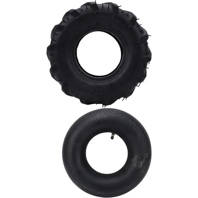 Pneu et Chambre à Air 13x5.00 6 Pneu en Caoutchouc Épaissi pour Souffleuses à Neige Lances-Neige Go-Karts Motoculteurs Tracteurs de Pelouse