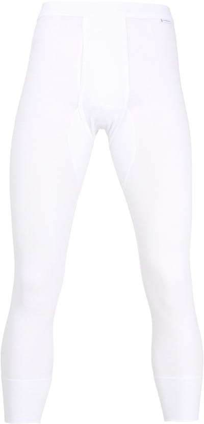 Gotzburg heren lange onderbroek met gulp (1-pack) - wit