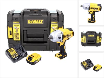 DeWalt DCF 899 P1 accu slagmoersleutel 18 V 950 Nm 1/2" borstelloos + 1x oplaadbare accu 5.0 Ah + lader + TSTAK