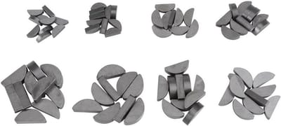 80-delige Woodruff sleutels set, diverse maten voor professioneel gebruik in de mechanische industrie, ideaal voor reparaties en onderhoud