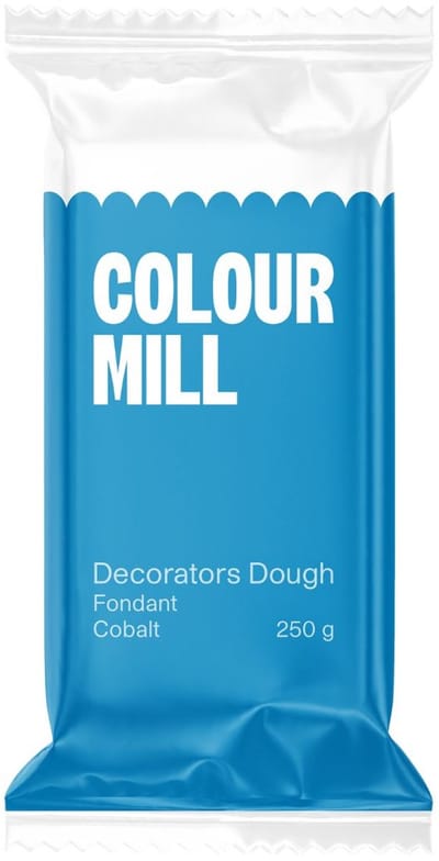 Colour Mill Decorators Dough - Kobalt Blauw - 250 g - Fondant - Suikerpasta - Taartdecoratie