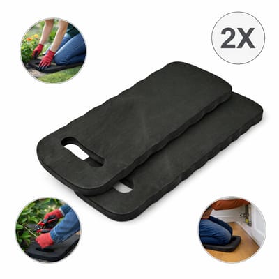 2x PD® Kniemat - Kniematje voor Tuinieren - Zwart - 41 x 16 x 2 cm