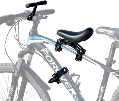 Kinder Fietsstoel Set - Voorzitje Stuur - Samen Fietsen - Universele Montage - Tot 25 kg - Zwart