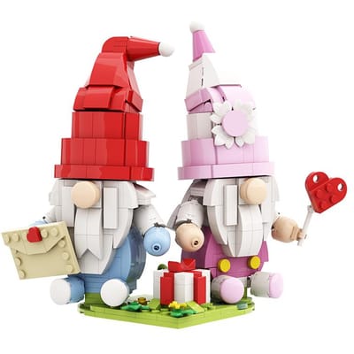 Valentijnsdag gezichtsloze pop, bouwblokken, ornament, Scandinavische kabouter, oude man pop, Valentijnsdag speelgoed, decoratie, cadeau, speelgoed