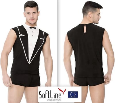 Softline - Ober outfit -zwart M/L