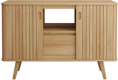 Vente-unique Badkamermeubel op poten in teakhout - 120 cm - WAMENA