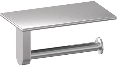 Brauer Toiletrolhouder Met Planchet - Rvs Geborsteld Pvd