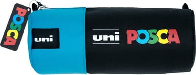 Uni-Ball Posca - Tekenetui voor Posca stiften en pennen - Blauw / Zwart