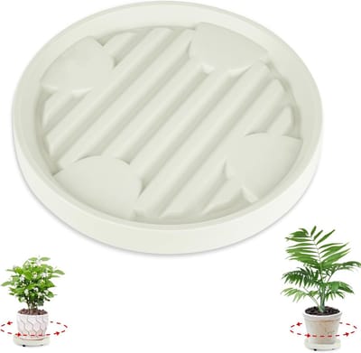 Verrijdbare Plantenbak Onderzetter met Wielen voor Binnen en Buiten, Draagkracht 50 kg