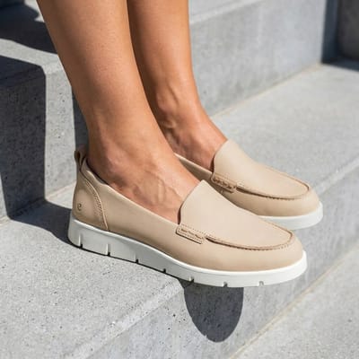 Ecco Ecco Bella Summer Instappers beige Nubuck