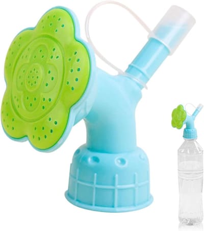 Gieter Sproeikop - Sproeier Bloemendesign - Planten Water Geven - Universeel Fles Compatibel - 7.5x3.5 cm - Blauw