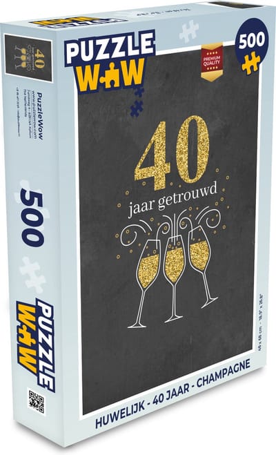 Puzzel Spreuken - Quotes - 40 jaar getrouwd - Jubileum - Legpuzzel - Puzzel 500 stukjes