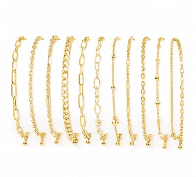 EmmyRovi Set van 11 Goudkleurige Armbandjes – Dames Armbanden Set – Mix & Match Sieraden