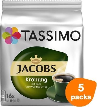 Tassimo - Jacobs Kronung - 5x 16 T-Discs