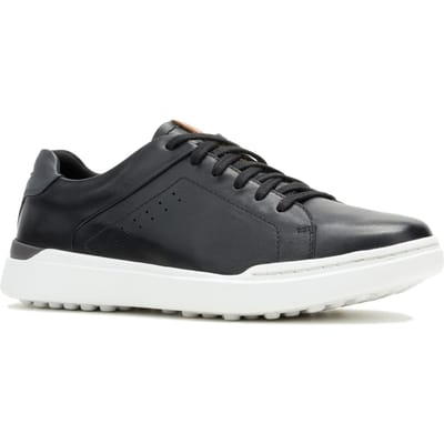 Hush Puppies Wes Leren Mannen Zwarte Sneakers