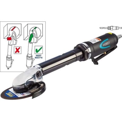 Hazet 9033P-8 Pneumatische slijper 3/8 (10 mm) buitenvierkant 6.3 bar
