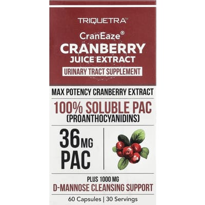 Triquetra Health, CranEze®, Cranberry Sap Extract, 60 Capsules