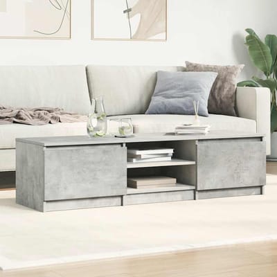 vidaXL - Tv-meubel - 140x40x35,5 - cm - bewerkt - hout - betongrijs