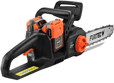 Snoerloze kettingzaag 2x20V - FUXTEC FX-E2KSSET - 35cm zaaglengte, batterijen & dubbele lader