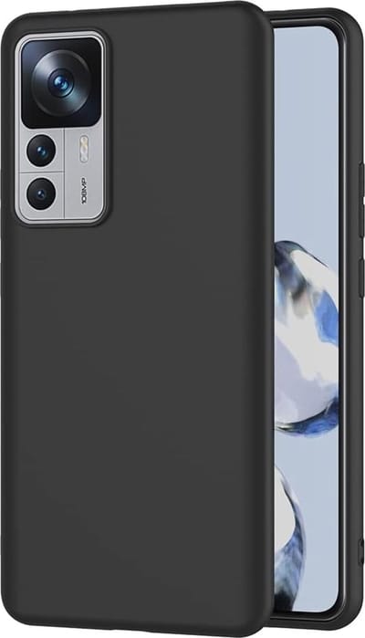 Casemania Hoesje Geschikt voor Xiaomi Redmi 12T / 12T Pro - Zwart - Siliconen Back Cover