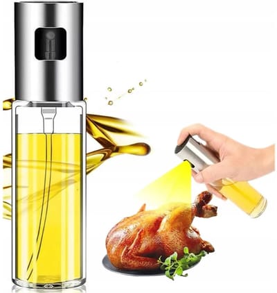 Merkloos - Olieverstuiver - Glas & RVS - 100ml - Oliespuit voor Azijn & Olijfolie
