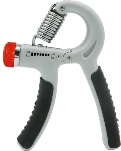 Springos Handtrainer | Handknijper | Knijphalter | Onderarm Trainer | Grijs/Zwart