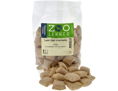 Zoolekker Lam & Rijst Crackers 10KG