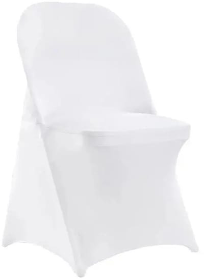 Cherrys Finds - 30 Stuks Stoelhoezen - Rekbare Stoelhoezen - Stoelhoezen stretch - Stoelbekleding - Stoelovertrek - Wit