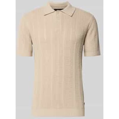 Slim fit poloshirt met knoopsluiting