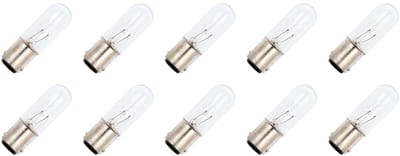 Signaallamp Ba15d 30V 3W - 100 mAh - 10 stuks - T16 Gloeilamp Ø16mm - 54mm - 2500K - Dimbaar