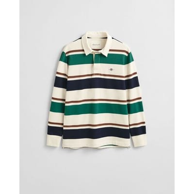 Gant Trui Striped Heavy Rugger Cream / male