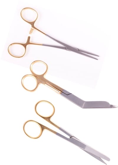 Verpleegkundige Scharenset - Golden - MDR Gecertificeerd - Zorg - Verbandschaar - Cadeau - Verpleegkunde - Accessoires - Nurse Cadeau - Verpleegkundige Schaar - Verpleegkundige Artikelen