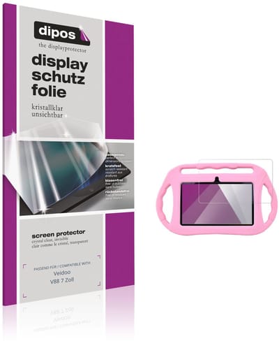 dipos – 2x Beschermfolie geschikt voor Veidoo V88 7 Inch | Krasbestendige & heldere Screenprotector Ultra-Thin